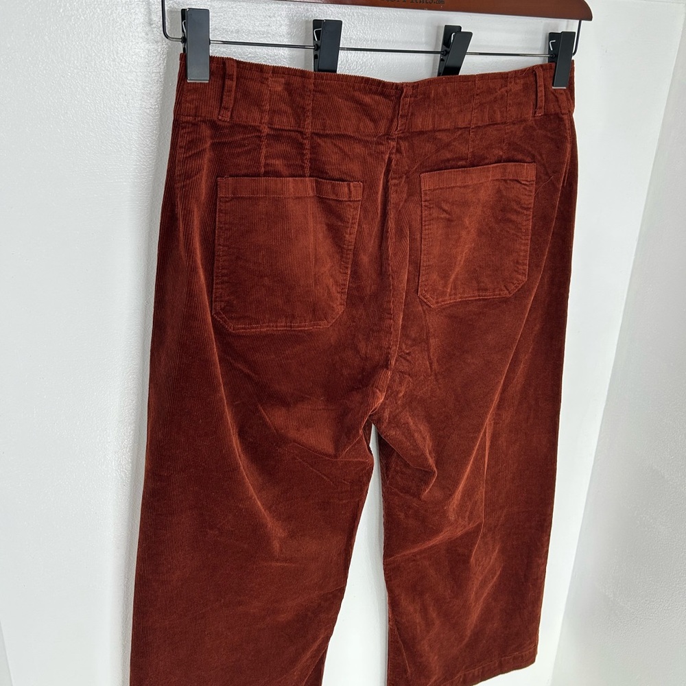 Matty M Wide Leg Corduroy Pants NWT Womens Size XXL High Rise Brick Boho 36x27 - Picture 11 of 14